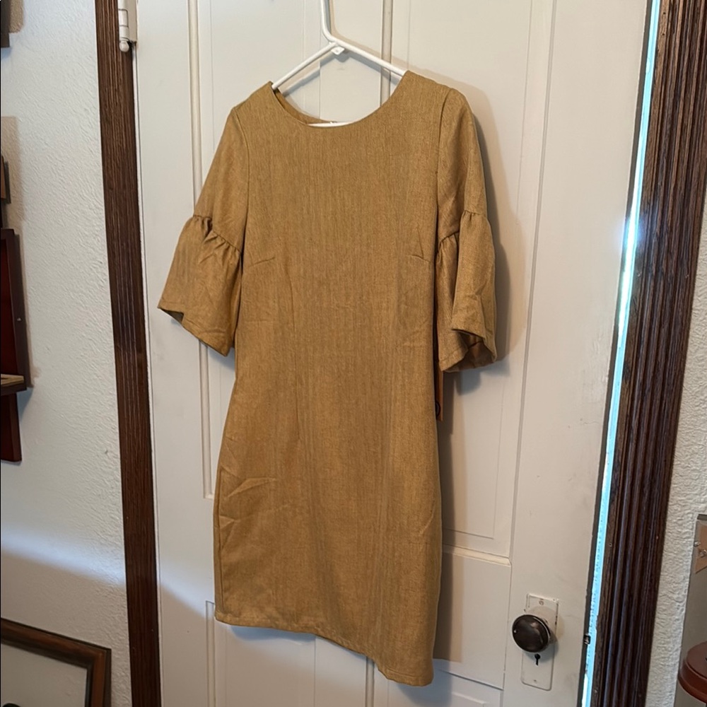 Listicle Yellow Long Sleeve Dress